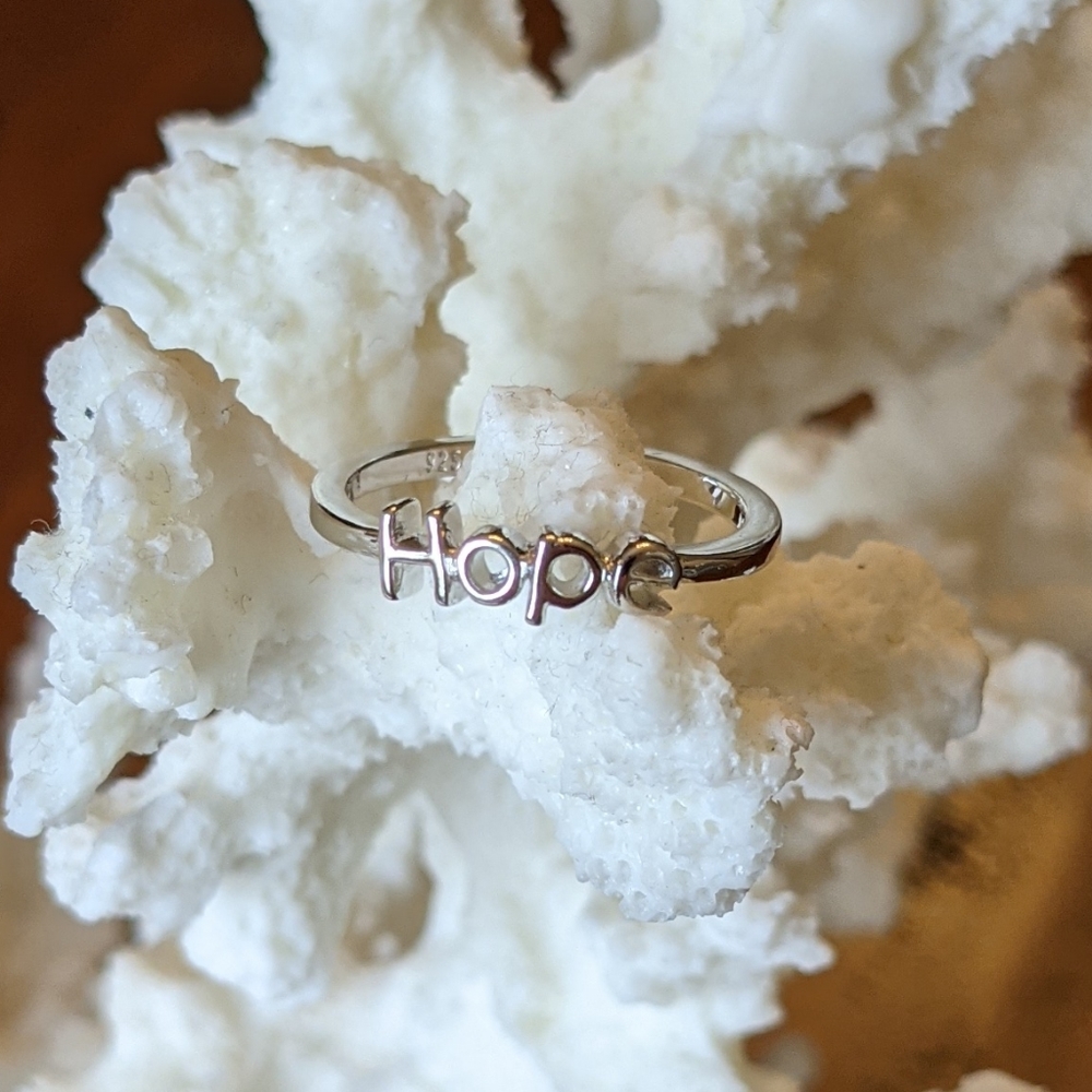 Sterling silver "Hope" ring - Picture 2 of 10